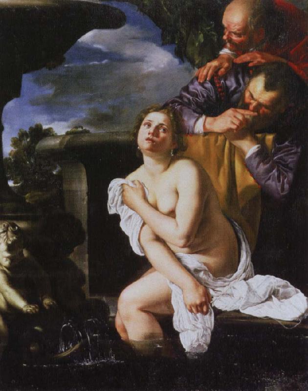 Artemisia gentileschi susanna i badet oil painting picture